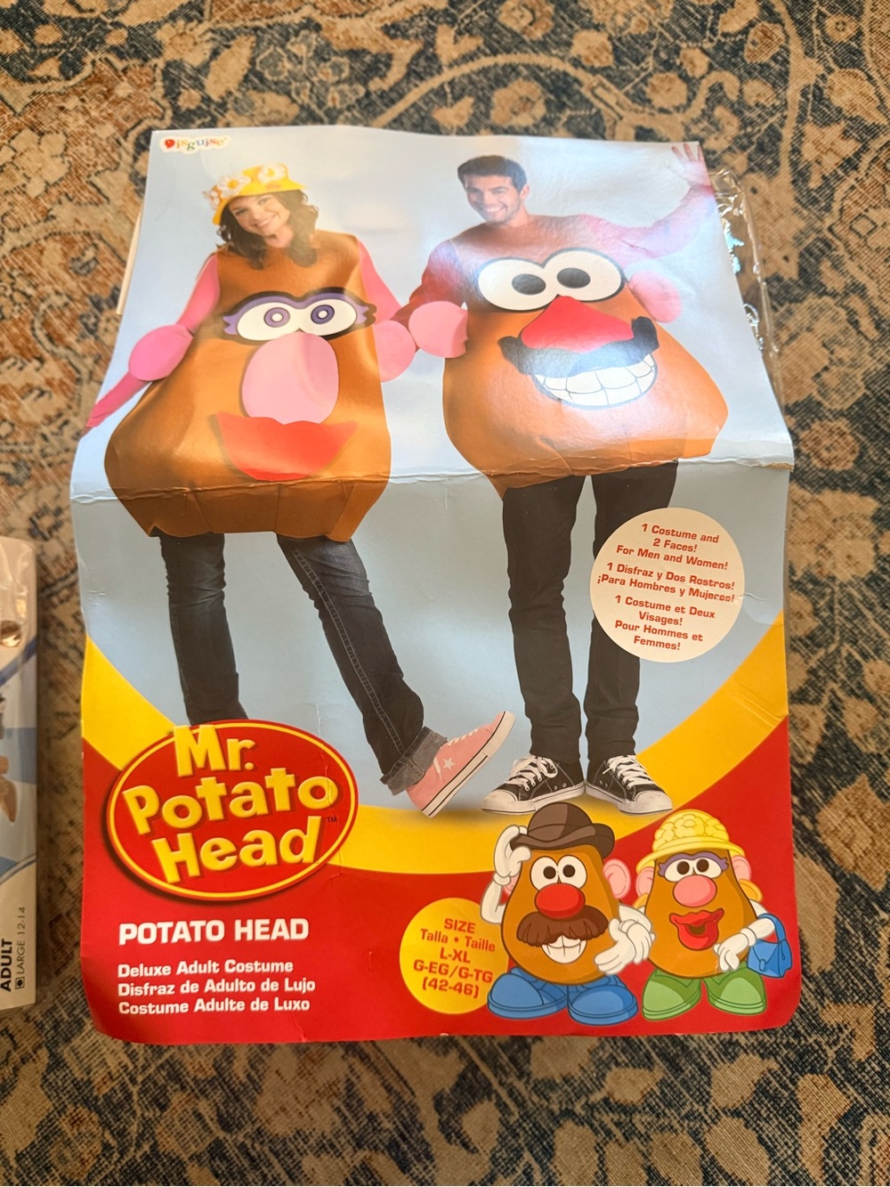 Mr. Potato Head / Mrs. Potato Head Adult Costume – L/XL